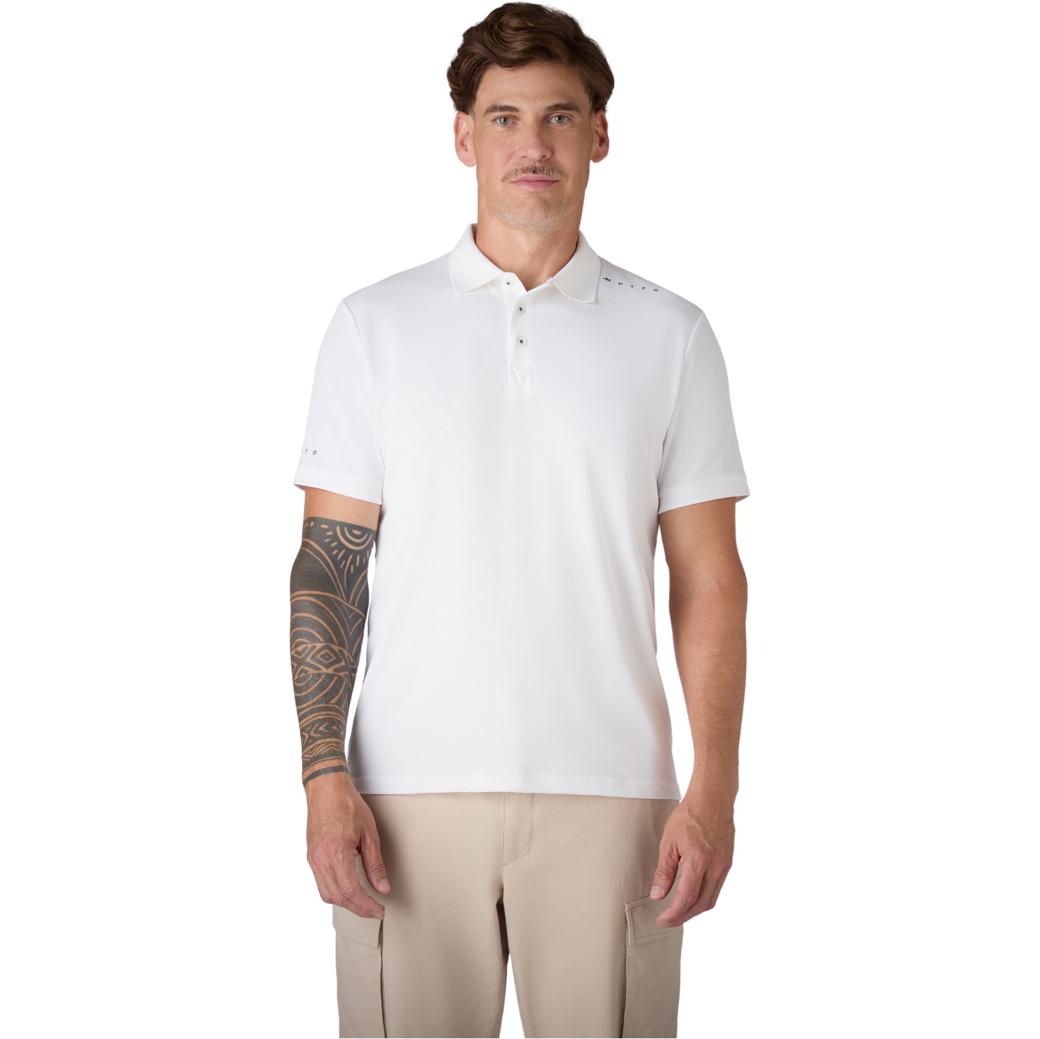 2026 Musto Mens Evo Crew Pro Lite Polo 84220 - White
